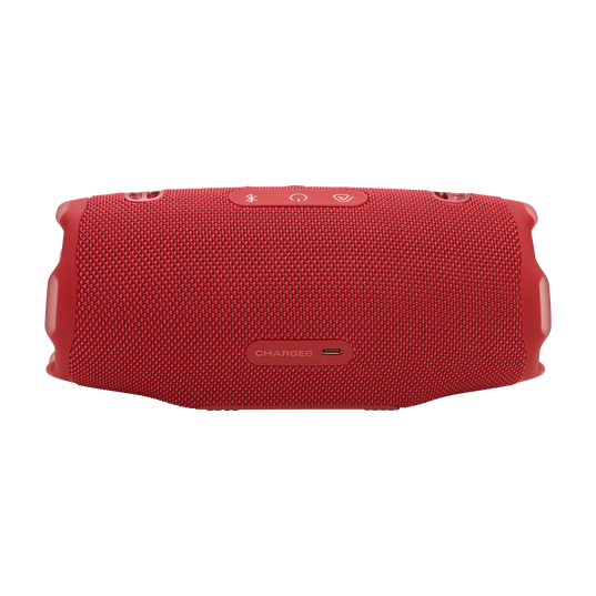 JBL Charge 6 - Red - Portable waterproof and drop-proof Bluetooth speaker - Back