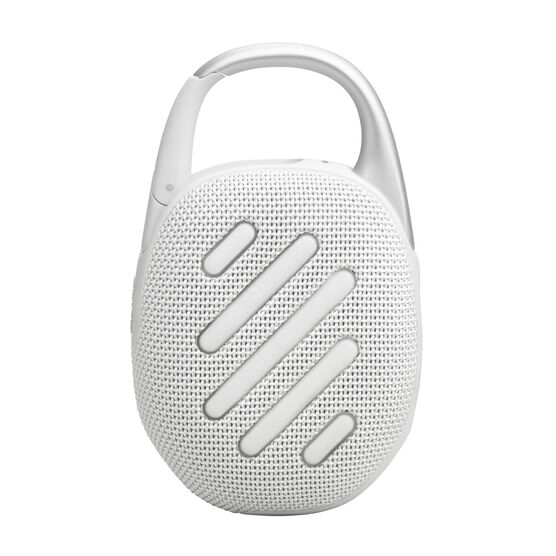 JBL Clip 5 - White - Ultra-portable waterproof speaker - Back JBL Clip 5 - White - Ultra-portable waterproof speaker - Back