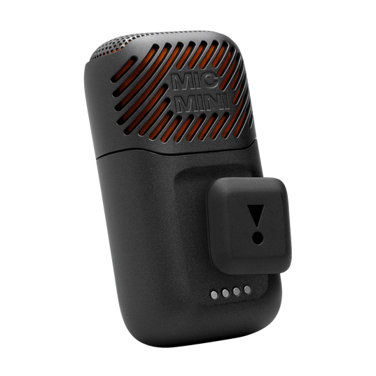 JBL EasySing Mic Mini - Black - Mini AI-powered microphone with real-time vocal removal - Back