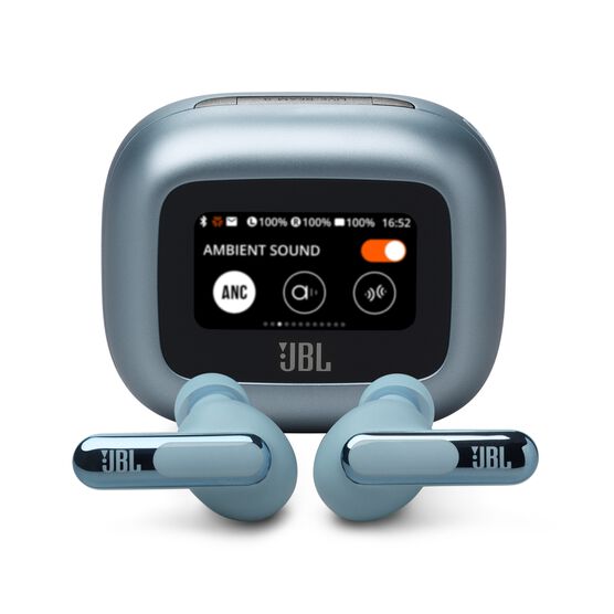 JBL Live Beam 3 - Blue - True wireless noise-cancelling closed-stick earbuds - Hero JBL Live Beam 3 - Blue - True wireless noise-cancelling closed-stick earbuds - Hero