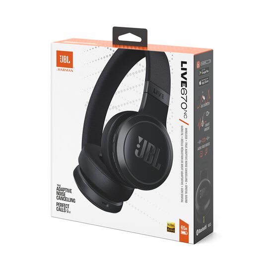 JBL Live 670NC - Black - Wireless On-Ear Headphones with True Adaptive Noise Cancelling - Detailshot 10 JBL Live 670NC - Black - Wireless On-Ear Headphones with True Adaptive Noise Cancelling - Detailshot 10