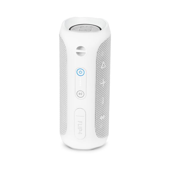 JBL Flip 4 - White - A full-featured waterproof portable Bluetooth speaker with surprisingly powerful sound. - Back JBL Flip 4 - White - A full-featured waterproof portable Bluetooth speaker with surprisingly powerful sound. - Back