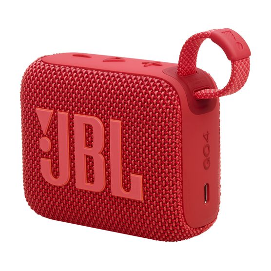 JBL Go 4 - Red - Ultra-Portable Bluetooth Speaker - Detailshot 1 JBL Go 4 - Red - Ultra-Portable Bluetooth Speaker - Detailshot 1