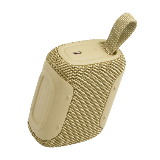 JBL Go 5 - Yellow - Ultra-portable waterproof and drop-proof speaker with JBL legendary sound and ambient edge lighting - Back