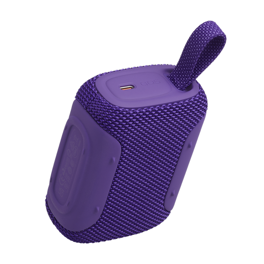 JBL Go 5 - Purple - Ultra-portable waterproof and drop-proof speaker with JBL legendary sound and ambient edge lighting - Back