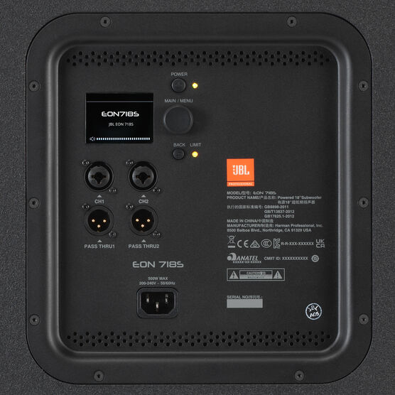 JBL EON718S - Black - Powered 18-inch PA Subwoofer - Detailshot 8 JBL EON718S - Black - Powered 18-inch PA Subwoofer - Detailshot 8