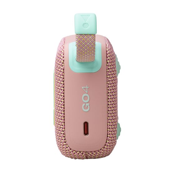 JBL Go 4 - Pink - Ultra-Portable Bluetooth Speaker - Left JBL Go 4 - Pink - Ultra-Portable Bluetooth Speaker - Left