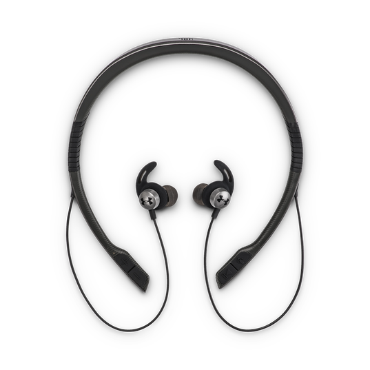 UA Sport Wireless Flex &ndash; Engineered by JBL - Grey - Wireless neckband headphones with all-day comfort and secure fit and safety for sport - Detailshot 2