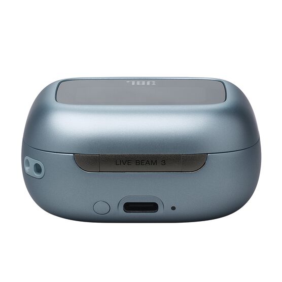 JBL Live Beam 3 - Blue - True wireless noise-cancelling closed-stick earbuds - Detailshot 4 JBL Live Beam 3 - Blue - True wireless noise-cancelling closed-stick earbuds - Detailshot 4