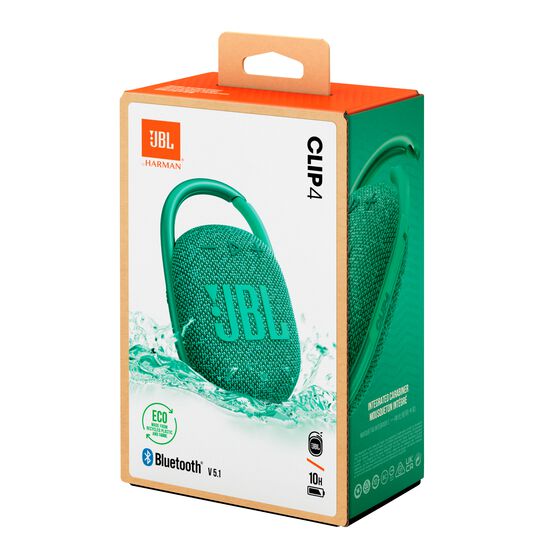 JBL Clip 4 Eco - Green - Ultra-portable Waterproof Speaker - Detailshot 5 JBL Clip 4 Eco - Green - Ultra-portable Waterproof Speaker - Detailshot 5