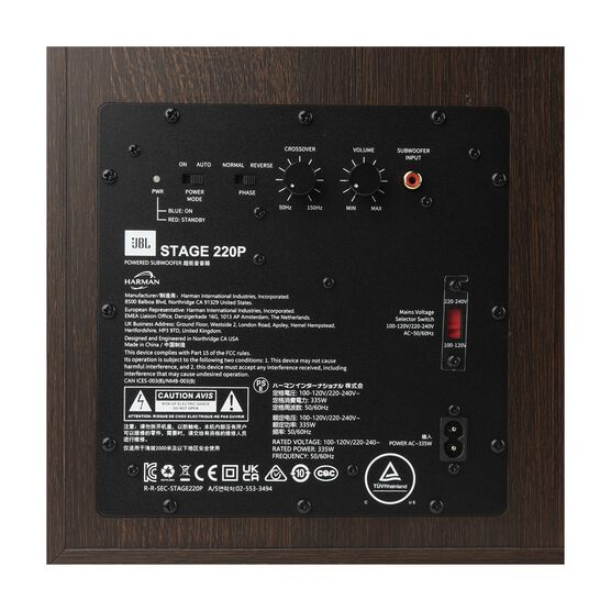 Stage 220P - Espresso - 12-inch (300mm) 500W Powered Subwoofer - Detailshot 8 Stage 220P - Espresso - 12-inch (300mm) 500W Powered Subwoofer - Detailshot 8