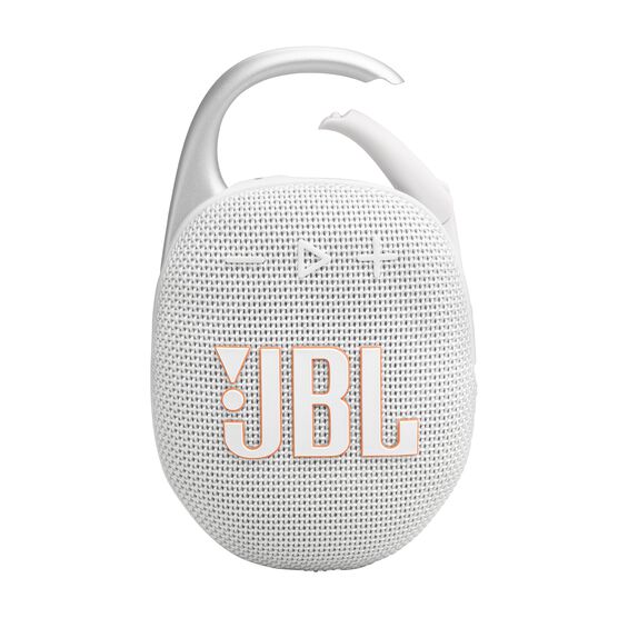 JBL Clip 5 - White - Ultra-portable waterproof speaker - Front JBL Clip 5 - White - Ultra-portable waterproof speaker - Front