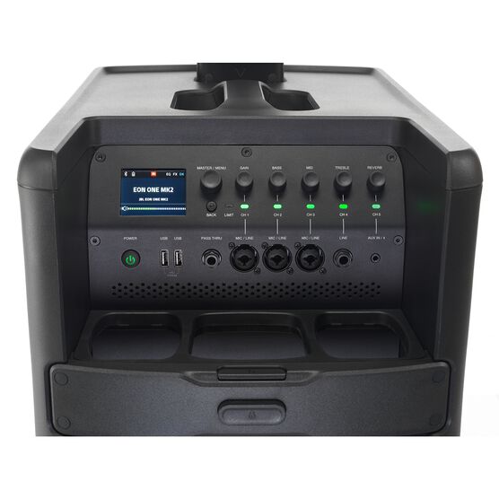 JBL EON ONE MK2 - Black - All-In-One, Battery-Powered Column PA with Built-In Mixer and DSP - Detailshot 9 JBL EON ONE MK2 - Black - All-In-One, Battery-Powered Column PA with Built-In Mixer and DSP - Detailshot 9