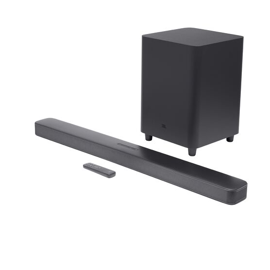 JBL Bar 5.1 Surround - Black - 5.1 channel soundbar with MultiBeam™ Sound Technology - Hero JBL Bar 5.1 Surround - Black - 5.1 channel soundbar with MultiBeam™ Sound Technology - Hero