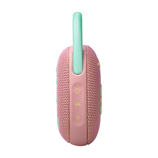 JBL Clip 5 - Pink - Ultra-portable waterproof speaker - Left