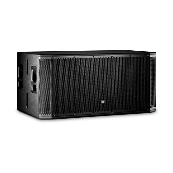 JBL SRX828SP - Black - 18" Dual Self-Powered Subwoofer System  - Hero JBL SRX828SP - Black - 18" Dual Self-Powered Subwoofer System  - Hero
