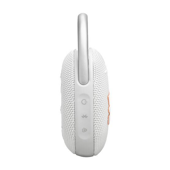 JBL Clip 5 - White - Ultra-portable waterproof speaker - Left JBL Clip 5 - White - Ultra-portable waterproof speaker - Left