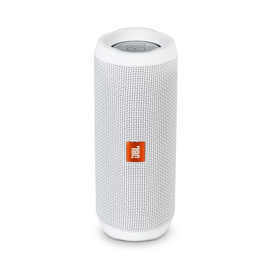 JBL Flip 4 - White - A full-featured waterproof portable Bluetooth speaker with surprisingly powerful sound. - Hero JBL Flip 4 - White - A full-featured waterproof portable Bluetooth speaker with surprisingly powerful sound. - Hero