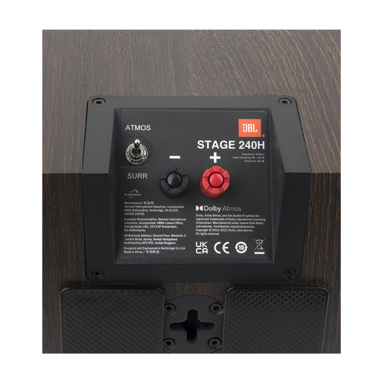 Stage 240H - Espresso - 2-Way 4.5-inch (114mm) Dolby Atmos&reg; Surround Sound Loudspeaker - Pair - Detailshot 8