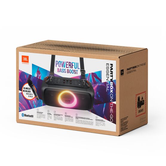JBL PartyBox On-the-Go Essential - Black - Portable party speaker with built-in lights and wireless mic - Detailshot 15 JBL PartyBox On-the-Go Essential - Black - Portable party speaker with built-in lights and wireless mic - Detailshot 15