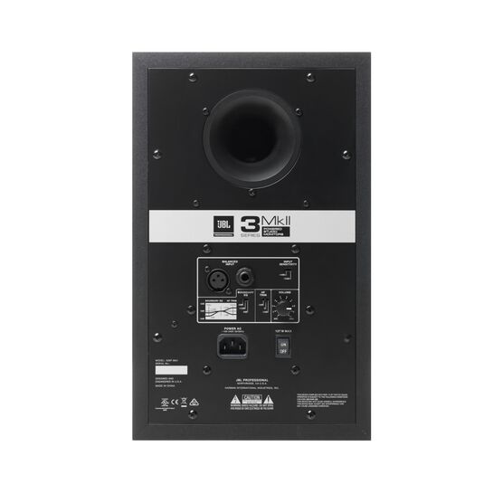 JBL 306P MkII - Black - Powered 6" (15.24 cm) Two-Way Studio Monitor - Back JBL 306P MkII - Black - Powered 6" (15.24 cm) Two-Way Studio Monitor - Back