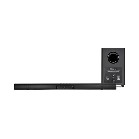 JBL Bar 2.1 - Black - 2.1-Channel Soundbar with Wireless Subwoofer - Back JBL Bar 2.1 - Black - 2.1-Channel Soundbar with Wireless Subwoofer - Back