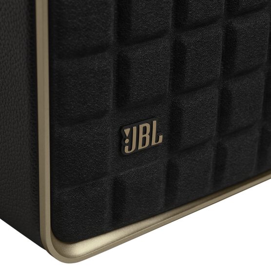 JBL Authentics 300 - Black - Portable smart home speaker with Wi-Fi, Bluetooth and voice assistants with retro design. - Detailshot 3 JBL Authentics 300 - Black - Portable smart home speaker with Wi-Fi, Bluetooth and voice assistants with retro design. - Detailshot 3