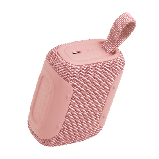 JBL Go 5 - Pink - Ultra-portable waterproof and drop-proof speaker with JBL legendary sound and ambient edge lighting - Back