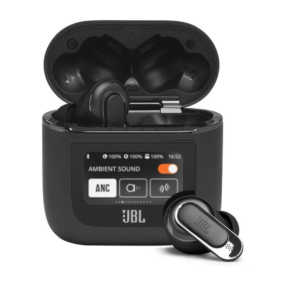 JBL Tour Pro 2 - Black - True wireless Noise Cancelling earbuds - Hero JBL Tour Pro 2 - Black - True wireless Noise Cancelling earbuds - Hero