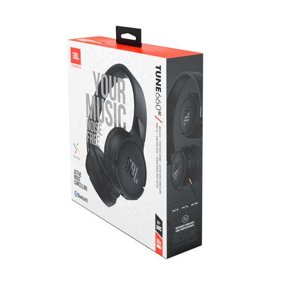JBL Tune 660NC - Black - Wireless, on-ear, active noise-cancelling headphones. - Detailshot 10 JBL Tune 660NC - Black - Wireless, on-ear, active noise-cancelling headphones. - Detailshot 10