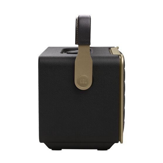 JBL Authentics 300 - Black - Portable smart home speaker with Wi-Fi, Bluetooth and voice assistants with retro design. - Left JBL Authentics 300 - Black - Portable smart home speaker with Wi-Fi, Bluetooth and voice assistants with retro design. - Left