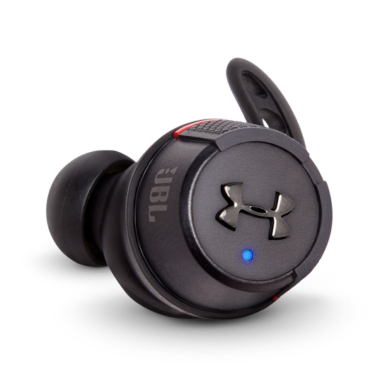 Under Armour&reg; True Wireless Flash &ndash; Engineered by JBL&reg; - Black - Truely wireless sport headphones for your every run, with JBL technology and sound. - Detailshot 1
