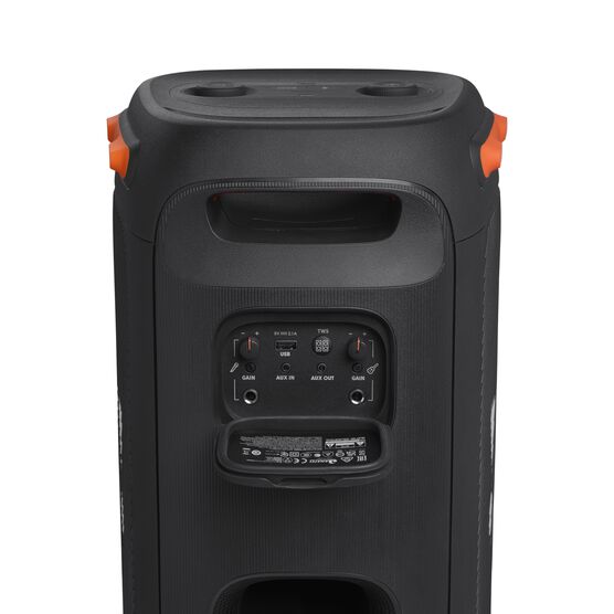 JBL Partybox 110 - Black - Portable party speaker with 160W powerful sound, built-in lights and splashproof design. - Detailshot 4 JBL Partybox 110 - Black - Portable party speaker with 160W powerful sound, built-in lights and splashproof design. - Detailshot 4