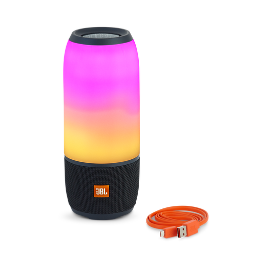 JBL Pulse 3 - Black - Waterproof portable Bluetooth speaker with 360&deg; lightshow and sound. - Detailshot 2