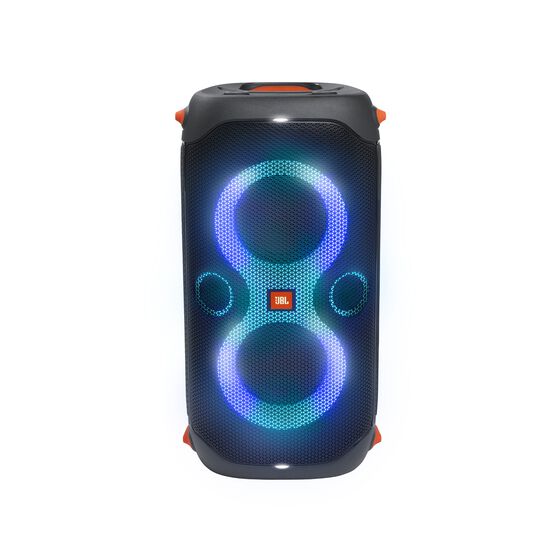 JBL Partybox 110 - Black - Portable party speaker with 160W powerful sound, built-in lights and splashproof design. - Front JBL Partybox 110 - Black - Portable party speaker with 160W powerful sound, built-in lights and splashproof design. - Front