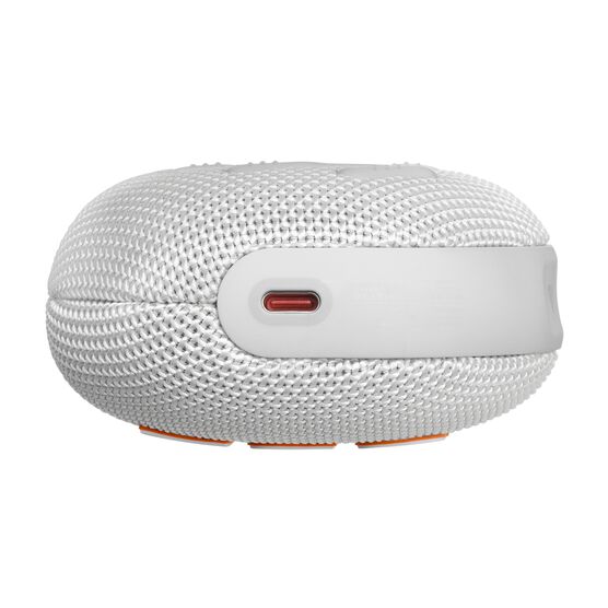 JBL Clip 5 - White - Ultra-portable waterproof speaker - Bottom JBL Clip 5 - White - Ultra-portable waterproof speaker - Bottom