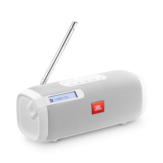 JBL Tuner FM - White - Portable Bluetooth Speaker with FM radio - Hero JBL Tuner FM - White - Portable Bluetooth Speaker with FM radio - Hero