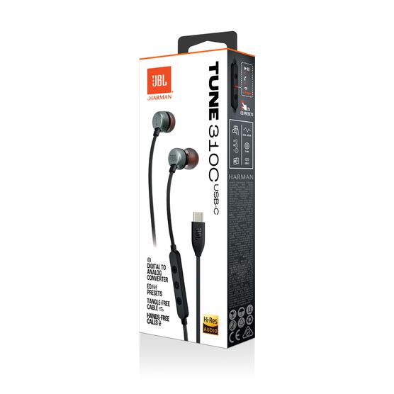 JBL Tune 310C USB - Black - Wired Hi-Res In-Ear Headphones - Detailshot 15 JBL Tune 310C USB - Black - Wired Hi-Res In-Ear Headphones - Detailshot 15