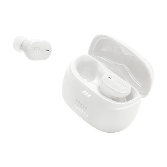 JBL Tune Buds 2 - White - True Wireless Noise Cancelling Earbuds - Detailshot 2 JBL Tune Buds 2 - White - True Wireless Noise Cancelling Earbuds - Detailshot 2