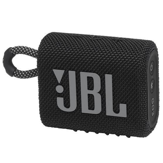 JBL Go 3 - Black - Portable Waterproof Speaker - Hero JBL Go 3 - Black - Portable Waterproof Speaker - Hero