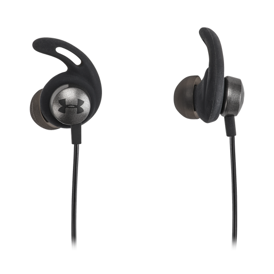 UA Sport Wireless Flex &ndash; Engineered by JBL - Grey - Wireless neckband headphones with all-day comfort and secure fit and safety for sport - Detailshot 4