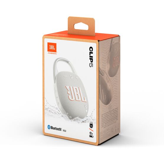 JBL Clip 5 - White - Ultra-portable waterproof speaker - Detailshot 15 JBL Clip 5 - White - Ultra-portable waterproof speaker - Detailshot 15