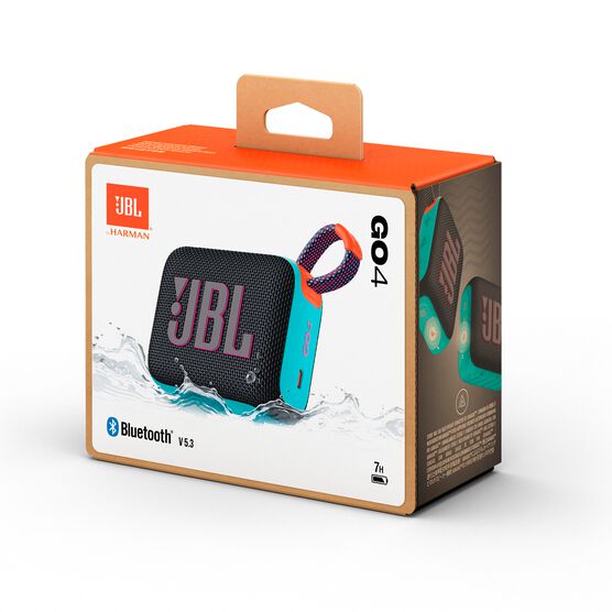 JBL Go 4 - Black and Orange - Ultra-Portable Bluetooth Speaker - Detailshot 15 JBL Go 4 - Black and Orange - Ultra-Portable Bluetooth Speaker - Detailshot 15