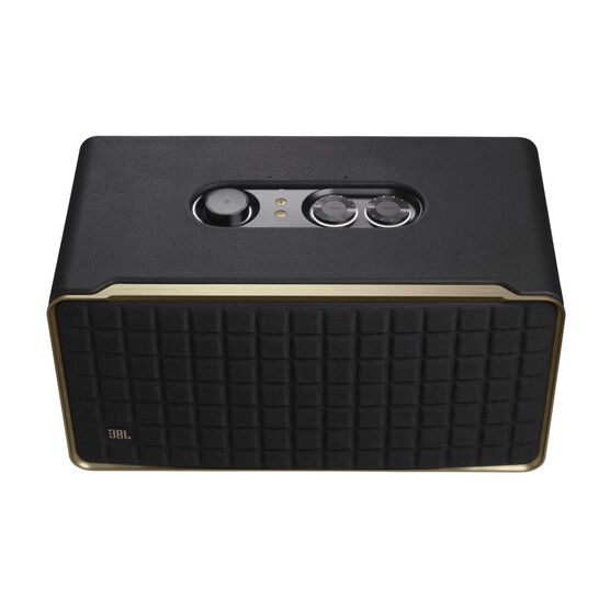 JBL Authentics 500 - Black - Hi-fidelity smart home speaker with Wi-Fi, Bluetooth and Voice Assistants with retro design. - Detailshot 2 JBL Authentics 500 - Black - Hi-fidelity smart home speaker with Wi-Fi, Bluetooth and Voice Assistants with retro design. - Detailshot 2
