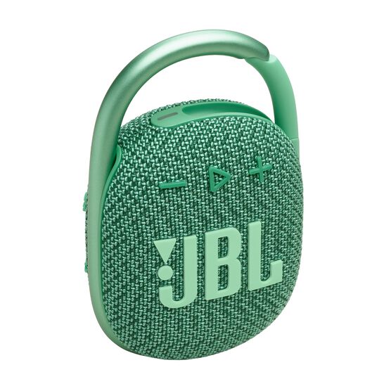 JBL Clip 4 Eco - Green - Ultra-portable Waterproof Speaker - Hero JBL Clip 4 Eco - Green - Ultra-portable Waterproof Speaker - Hero