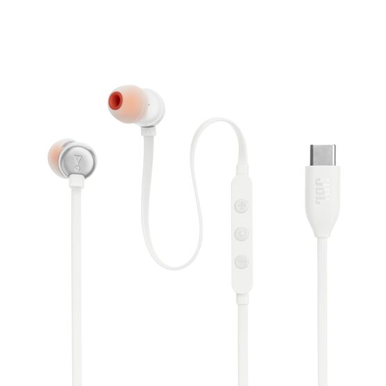 JBL Tune 310C USB - White - Wired Hi-Res In-Ear Headphones - Detailshot 6 JBL Tune 310C USB - White - Wired Hi-Res In-Ear Headphones - Detailshot 6