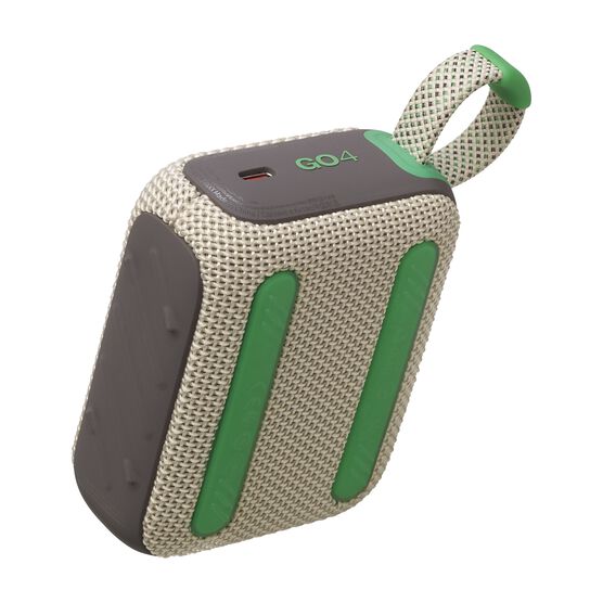 JBL Go 4 - Sand - Ultra-Portable Bluetooth Speaker - Detailshot 2 JBL Go 4 - Sand - Ultra-Portable Bluetooth Speaker - Detailshot 2