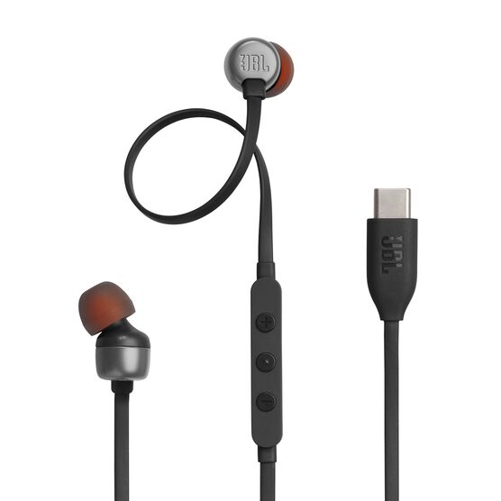 JBL Tune 310C USB - Black - Wired Hi-Res In-Ear Headphones - Hero JBL Tune 310C USB - Black - Wired Hi-Res In-Ear Headphones - Hero