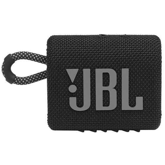 JBL Go 3 - Black - Portable Waterproof Speaker - Front JBL Go 3 - Black - Portable Waterproof Speaker - Front