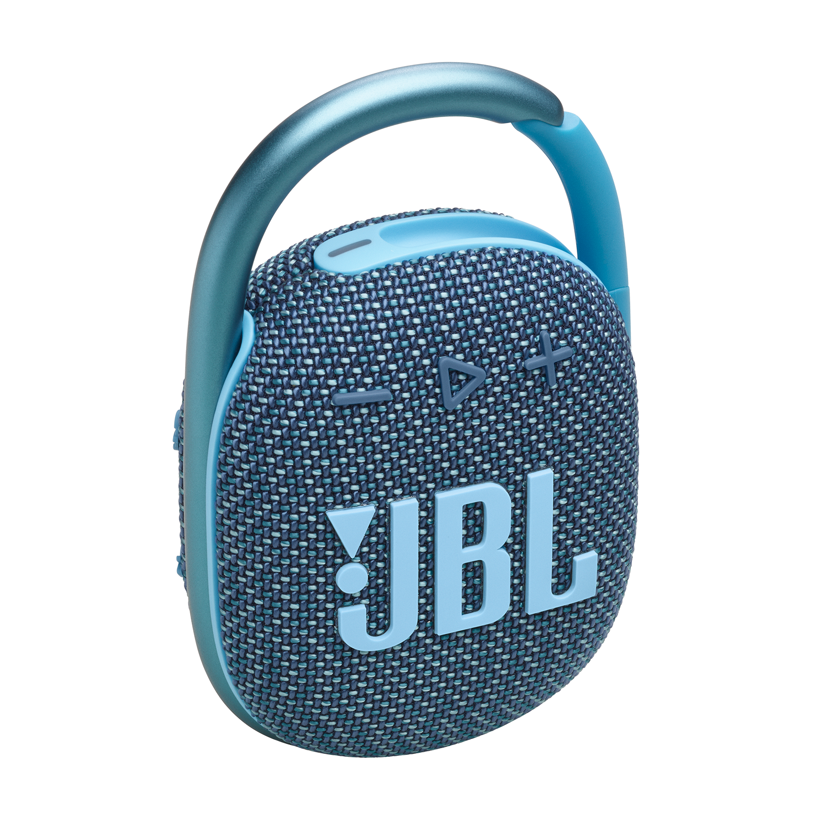JBL Clip 4 Eco - Blue - Ultra-portable Waterproof Speaker - Hero